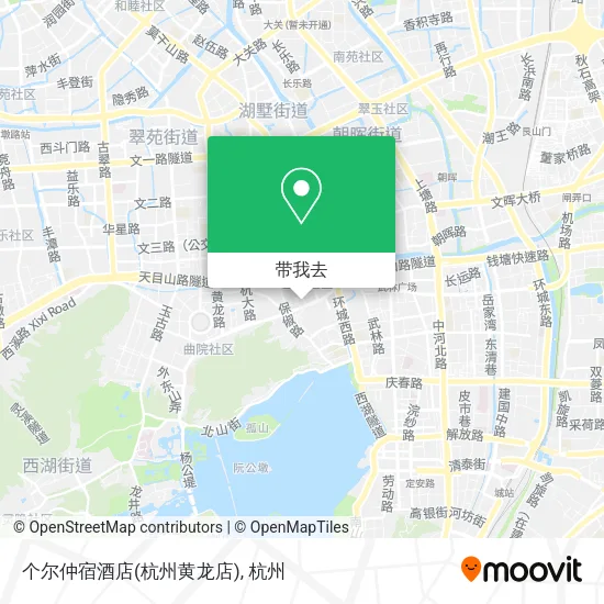 个尔仲宿酒店(杭州黄龙店)地图