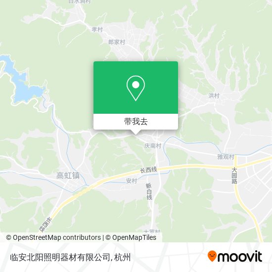临安北阳照明器材有限公司地图