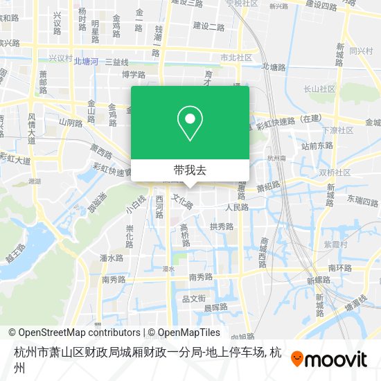 杭州市萧山区财政局城厢财政一分局-地上停车场地图