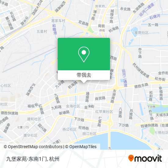 九堡家苑-东南1门地图