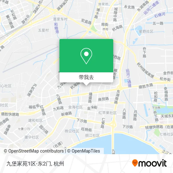 九堡家苑1区-东2门地图