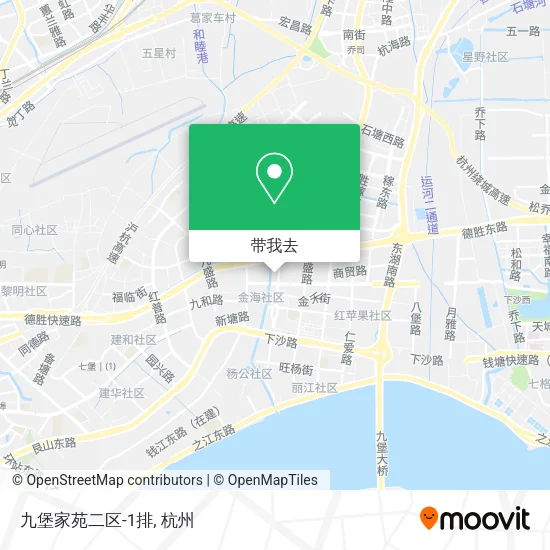 九堡家苑二区-1排地图
