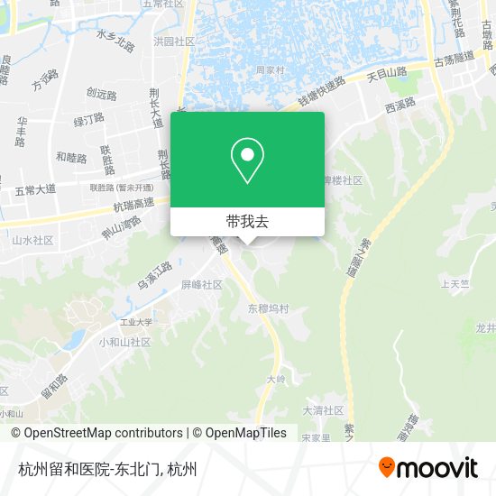 杭州留和医院-东北门地图