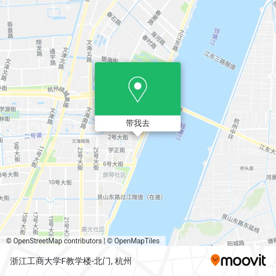 浙江工商大学F教学楼-北门地图