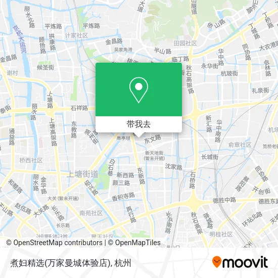 煮妇精选(万家曼城体验店)地图