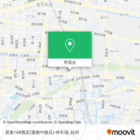 莫泰168酒店(通惠中路店)-停车场地图