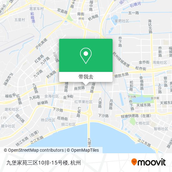 九堡家苑三区10排-15号楼地图