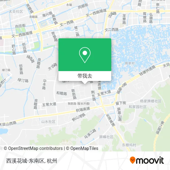 西溪花城-东南区地图