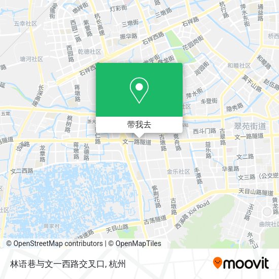 林语巷与文一西路交叉口地图