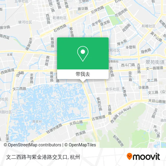 文二西路与紫金港路交叉口地图