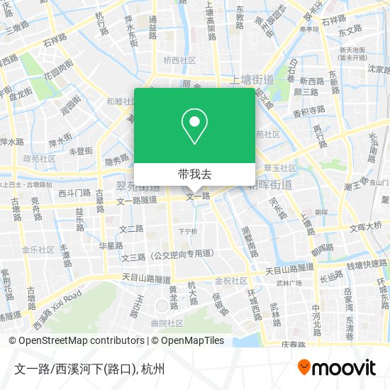 文一路/西溪河下(路口)地图