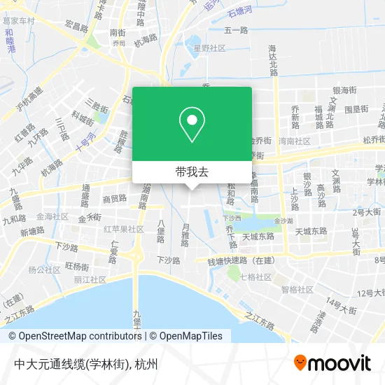 中大元通线缆(学林街)地图