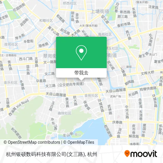 杭州银硕数码科技有限公司(文三路)地图