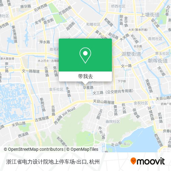 浙江省电力设计院地上停车场-出口地图