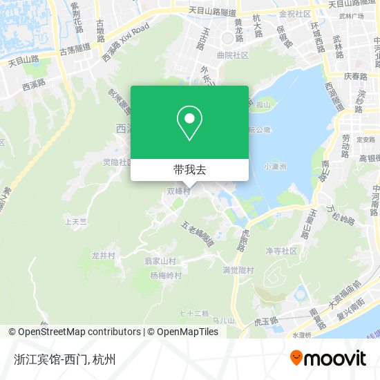 浙江宾馆-西门地图