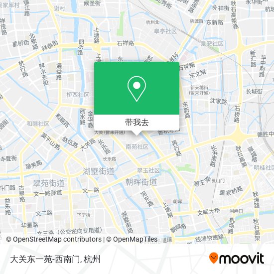 大关东一苑-西南门地图