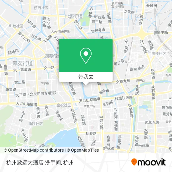 杭州致远大酒店-洗手间地图