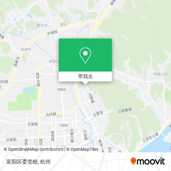 富阳区委党校地图