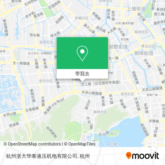 杭州浙大华泰液压机电有限公司地图