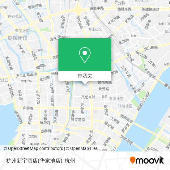 杭州新宇酒店(华家池店)地图