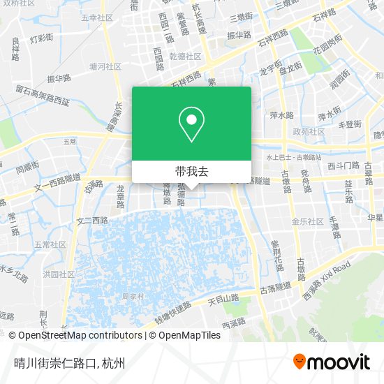 晴川街崇仁路口地图