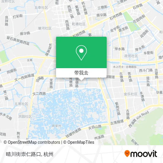 晴川街崇仁路口地图