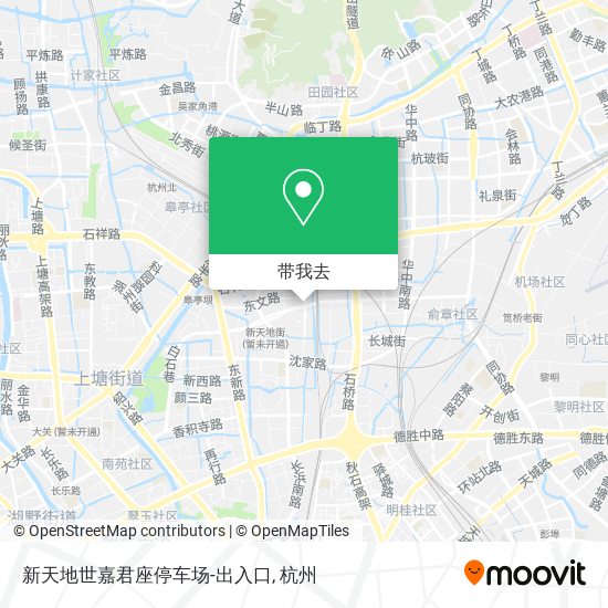 新天地世嘉君座停车场-出入口地图