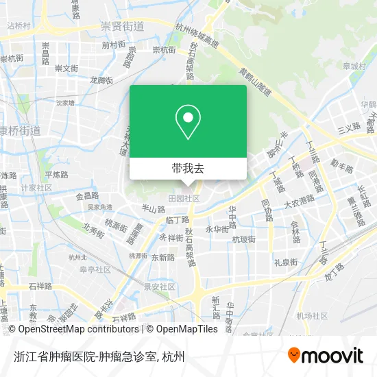 浙江省肿瘤医院-肿瘤急诊室地图