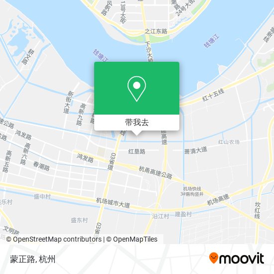 蒙正路地图