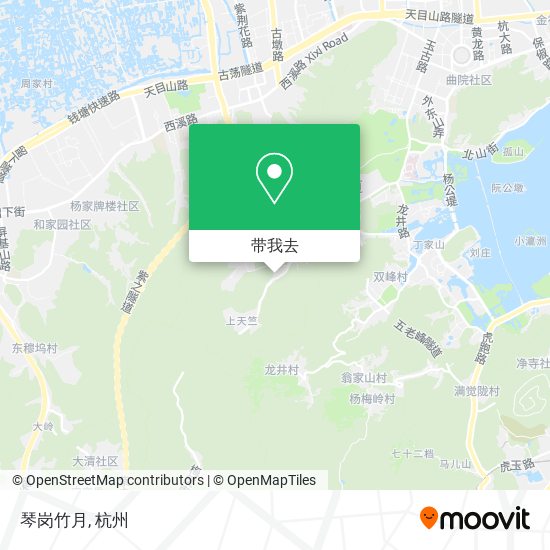 琴岗竹月地图