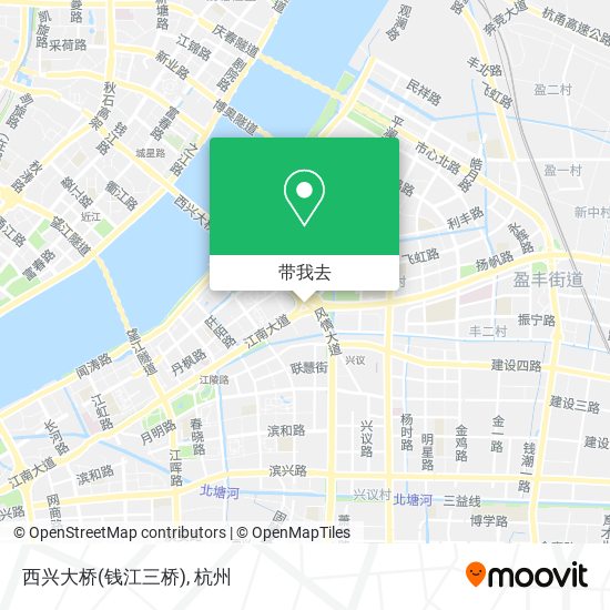 西兴大桥(钱江三桥)地图