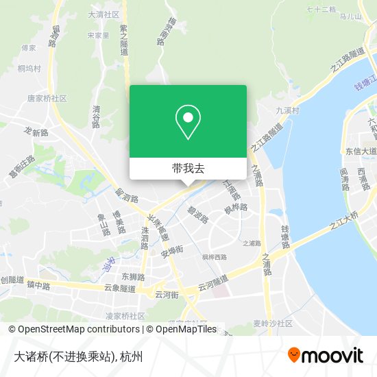 大诸桥(不进换乘站)地图