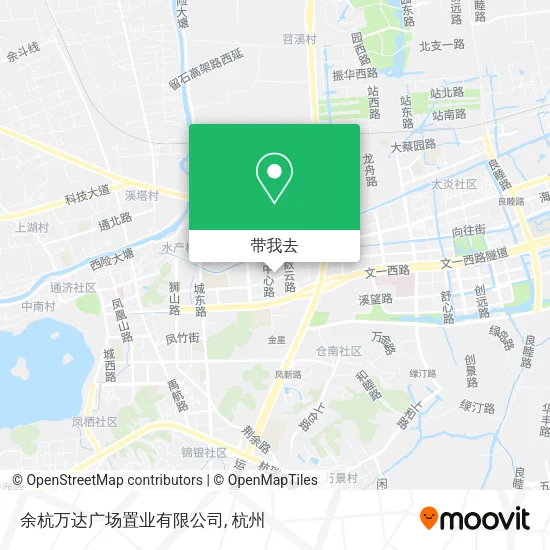 余杭万达广场置业有限公司地图