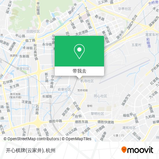 开心棋牌(云家井)地图