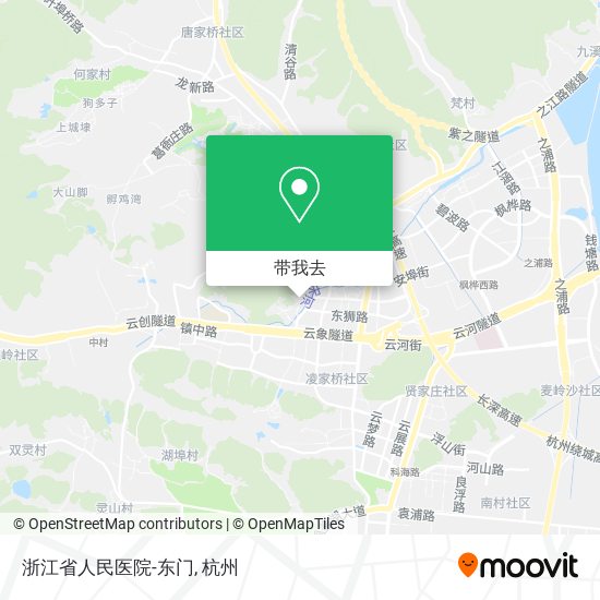 浙江省人民医院-东门地图