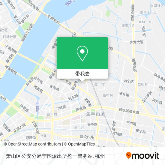 萧山区公安分局宁围派出所盈一警务站地图