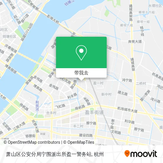 萧山区公安分局宁围派出所盈一警务站地图