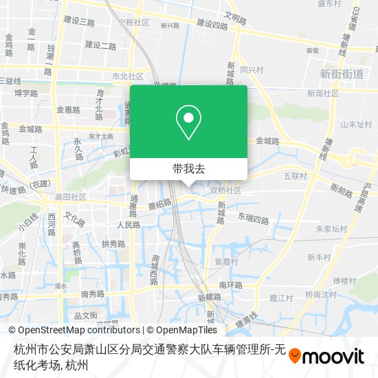 杭州市公安局萧山区分局交通警察大队车辆管理所-无纸化考场地图