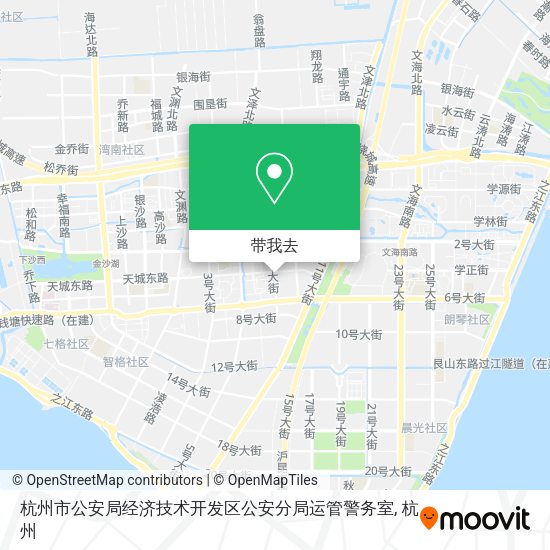 杭州市公安局经济技术开发区公安分局运管警务室地图