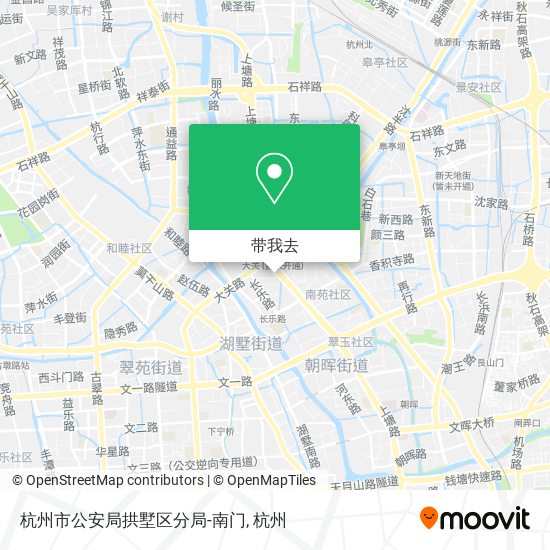 杭州市公安局拱墅区分局-南门地图