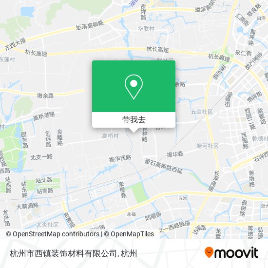 杭州市西镇装饰材料有限公司地图