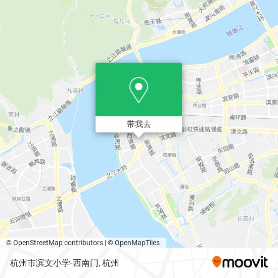 杭州市滨文小学-西南门地图