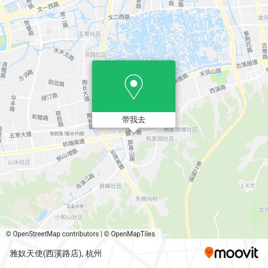雅奴天使(西溪路店)地图