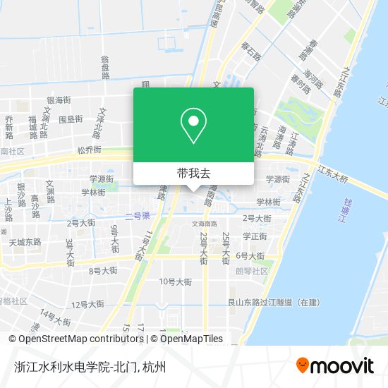 浙江水利水电学院-北门地图