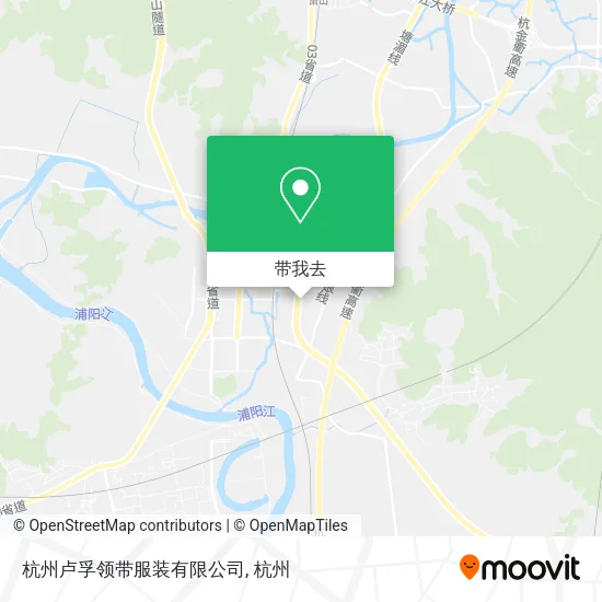 杭州卢孚领带服装有限公司地图
