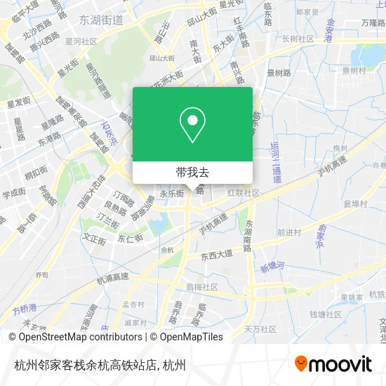 杭州邻家客栈余杭高铁站店地图