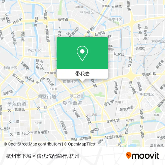 杭州市下城区倍优汽配商行地图