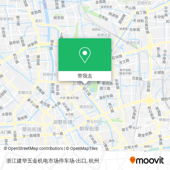 浙江建华五金机电市场停车场-出口地图