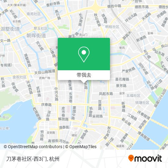 刀茅巷社区-西3门地图