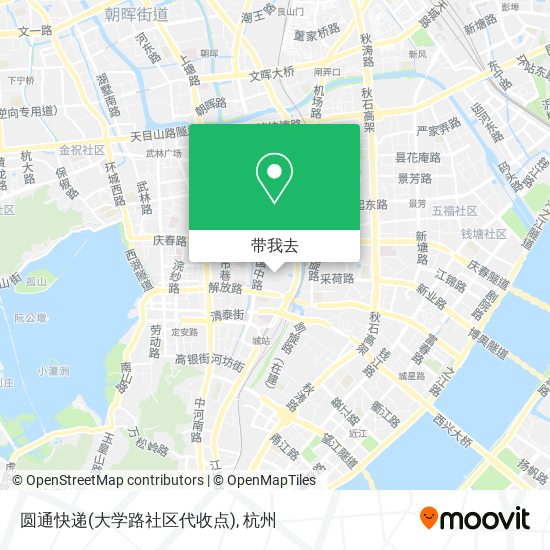 圆通快递(大学路社区代收点)地图